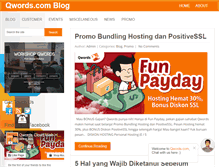 Tablet Screenshot of blog.qwords.com